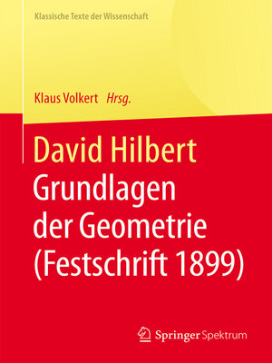cover image of David Hilbert